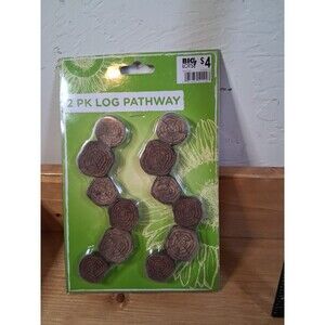 2 PK Log Pathway For Your Gnome/Fairy Garden New! 6" Length